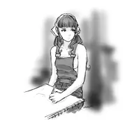 ace_attorney drawing monochrome pencil vera_misham // 1300x1244 // 263KB