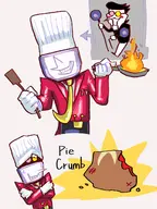 2boys artist:unknown chef_hat cooking deltarune spamton tagme tanna // 1031x1373 // 306KB