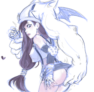 artist:loe ass cerebella colored final_fantasy final_fantasy_vii moogle skullgirls spanking tifa_lockhart upskirt vice-versa wip // 1224x1200 // 877KB