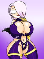 artist:iggy_bomb cleavage colored huge_breasts isabella_valentine ivy ivy_valentine knick_knack_doll soul_calibur_4 soulcalibur voluptuous // 600x800 // 215KB