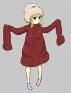 artist:asd comfy cute ff3 ffiii final_fantasy final_fantasy_iii long_sleeves sweater white_mage // 460x600 // 112KB