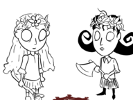 axe don't_starve flower_crown wendy willow // 600x450 // 96KB