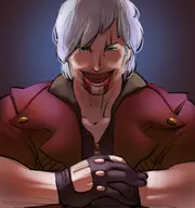 artist:ph blood colored dante devil_may_cry smile // 959x1024 // 185KB