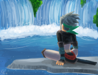 artist:kiwi colored istara musashi__samurai_legend waterfall // 760x580 // 402KB