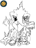 artist:bad-draw chromalisk dust_bunny snarbolax spiral_knights wolver // 1200x1600 // 873KB