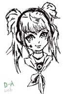 1girl artist:bluecollectorbananafan headset mic persona persona_(series) rise_kujikawa shin_megami_tensei sketch twintails // 203x275 // 35KB