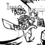 binding_of_isaac crossover isaac_(binding_of_isaac) knife meat_boy super_meat_boy text // 2048x2048 // 249KB