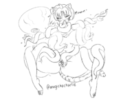 1girl artist:mugichacharlie groping lady_sun sun_shiang tagme tentacles yo-kai_watch // 1600x1200 // 439KB