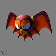 3d 3d_model artist:tetsujinforce bat batton colored enemy green_eyes mega_man_(series) model // 1024x1024 // 215KB