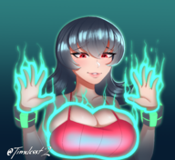 1girl artist:timeless breast_expansion huge_breasts pokemon pokemon_hgss pokemon_rby sabrina // 2000x1833 // 2.3MB