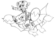 amitie artist:tryfag crossover gligar nametag pokemon puyo_puyo puyo_puyo_fever text // 892x635 // 112KB