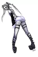 dead_or_alive dead_or_alive_5_ultimate from_behind marie_rose monochrome // 369x550 // 60KB