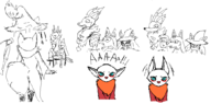 3koma amused anthro anubis artist:unknown bald colored comic ears funny furry hat katress laughing looking_at_partner monochrome multiple_girls palworld screaming shocked sitting sketch surprised table tagme tail text wixen // 1054x523 // 51KB