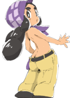 1girl artist:unknown ass hapu pokemon pokemon_sm topless // 1417x1979 // 533KB