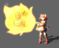 artist:triggerdex backpack colored fire flamethrower gal_gun kurona // 2807x2317 // 2.3MB