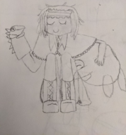 1boy 1girl alice_margatroid artist:unknown kirby_(series) touhou traditional_medium waddle_dee // 960x1036 // 628KB