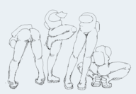 among_us artist:grey crewmate legs squat // 921x638 // 23KB