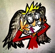 1girl artist:unknown ashley queen_of_v_2025 traditional_medium warioware // 2569x2476 // 2.3MB