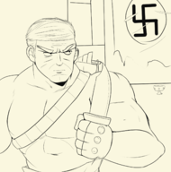 1boy muscles shirtless william_joseph_blazkowicz wolfenstein // 1556x1576 // 540KB