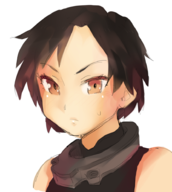 1girl artist:borvar black_hair colored kantai_collection nagato portrait short_hair // 830x924 // 496KB