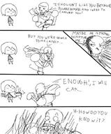 comic dialogue frisk papyrus skeleton spaghetti text undertale // 533x642 // 113KB