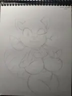 1girl anthro areolae artist:pepsi breasts furry hand_gesture happy heart heart_sign huge_breasts looking_at_viewer marine_the_raccoon monochrome navel nipples puffy_nipples seducing seductive sketch smile smiling sonic_(series) traditional_medium tummy wink // 1536x2048 // 249KB