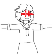 1girl artist:laweaacosadora bioshock bioshock_inifnite elizabeth glowing_eyes mspaint short_hair smile // 519x538 // 11KB