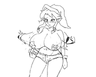 bikini daisy_dukes huge_breasts hyrule_warriors linkle nipple_pasties the_legend_of_zelda // 1280x1024 // 238KB