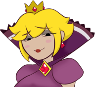 1girl artist:unknown paper_mario paper_mario_the_thousand-year_door princess_peach shadow_queen shadow_queen_peach // 2859x2615 // 300KB