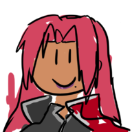 1girl artist:lunaticsoda beauty_mark colored doodle ingrid lipstick red_hair smile taimanin taimanin_asagi taimanin_murasaki // 800x800 // 213KB