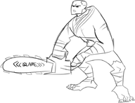 artist:righteoustea boss chainsaw house_of_the_dead house_of_the_dead_2 strength text // 927x712 // 170KB