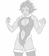 1girl abs artist:reptileye battle_chasers battle_chasers_nightwar beastmaster_raha leotard midriff raha // 1050x1200 // 384KB