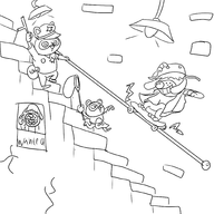 3boys animal_crossing cop hat helmet net noolman police poster shep skateboard text timmy tom_nook wip // 2000x2000 // 709KB