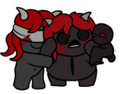 2girls artist:wondersableye lilith succubus tainted_lilith the_binding_of_isaac // 1500x1036 // 194KB