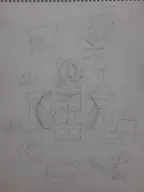 1girl anthology_of_the_killer artist:unknown ass bb chair gigantic_ass huge_ass looking_back monochrome sitting sketch text traditional_medium // 4128x3096 // 2.5MB