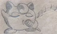 artist:unknown jigglypuff microphone pokemon singing traditional_medium // 2250x1356 // 645KB