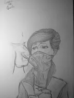 1girl dishonored dishonored_2 emily_kaldwin penis traditional_medium // 3456x4608 // 3.2MB