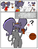 1girl animalization anthro artist:esao303 ashley cat cat_girl crotch crotch_fluff furry nipples nude small_breasts warioware // 552x709 // 61KB