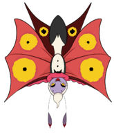 2018_halloween_collab artist:mothimas bow colored fangs halloween halloween_collab peppillon wings yellow_eyes yo-kai_watch // 1100x1280 // 184KB