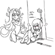 admiral_zex asphyxiation dialogue female hanging knife monochrome personification star_control star_control_2 utwig // 800x800 // 157KB