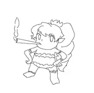 1girl artist:bupiti chibi dryad smoking terraria weed // 530x524 // 27KB