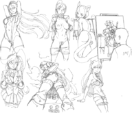 abyssal ace_attorney aircraft_carrier_water_oni aoi_asahina asahina_aoi athena_cykes bikini breasts catgirl cleavage danganronpa donut giantess iowa kantai_collection nude presenting pussy sideboob sling_bikini swimsuit upskirt // 1794x1543 // 455KB