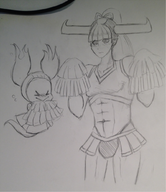 cheerleader crossdressing destroyer pencil_drawing tomorrow_gal traditional_medium unkeen yo-kai_watch youkai_watch // 895x1035 // 979KB