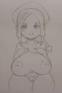 1girl aisha artist:pepsi huge_breasts monster_hunter nude traditional_medium // 1884x2826 // 637KB