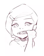 1girl ben_10 cartoon gwen_tennyson hair_clip not_vidya sharp_teeth sketch // 1021x1311 // 302KB