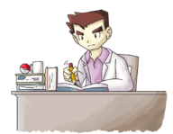 1boy artist:kking64 colored desk pokeball pokemon professor_oak // 865x671 // 177KB