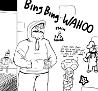 3boys artist:unknown drugs pianta super_mario toad wario // 2340x2170 // 1.0MB