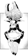 1girl artist:rider maid_outfit midna stockings the_legend_of_zelda twilight_princess // 374x724 // 156KB