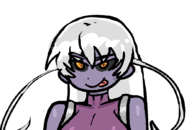 1girl artist:lunaticsoda colored demon grey_hair igawa_asagi taimanin taimanin_asagi yellow_eyes // 885x600 // 23KB