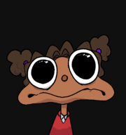 1girl artist:starchy big_eyes cassie dark_skin five_nights_at_freddy's googly_eyes jack_stauber loli looking_at_viewer opal parody // 735x785 // 16KB